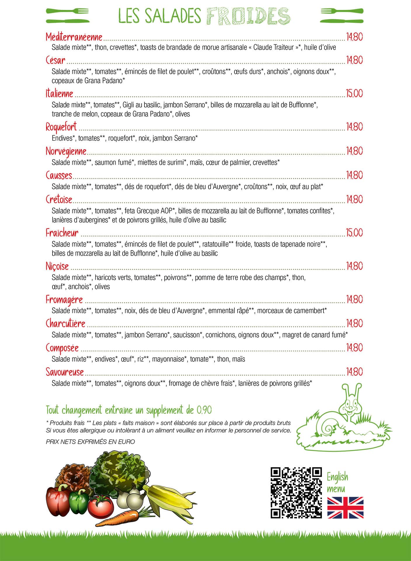 Les Salades froides